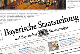Bayerische Staatszeitung und Bayerischer Staatsanzeiger Zeitungsdesign
