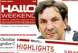 Hallo München Weekend Zeitungsdesign