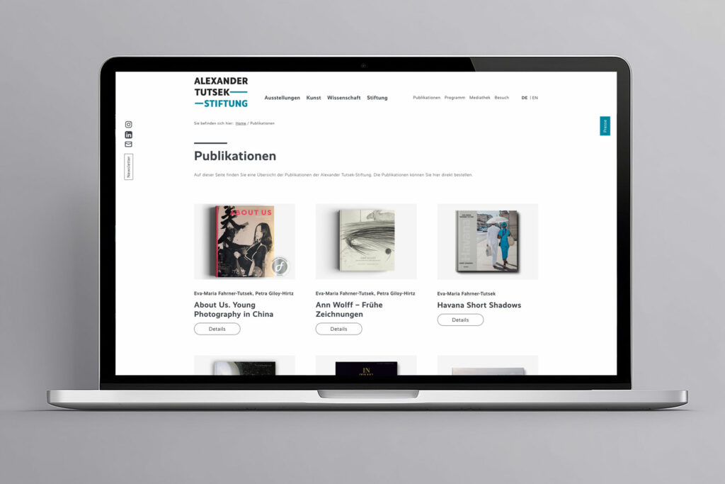 Überblick über Publikationen der Alexander Tutsek-Stiftung
