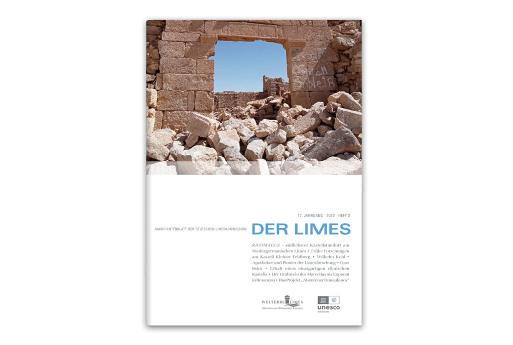Der Limes 2 - 2023 mit Titelmotiv Kastell Qasr Bshir.