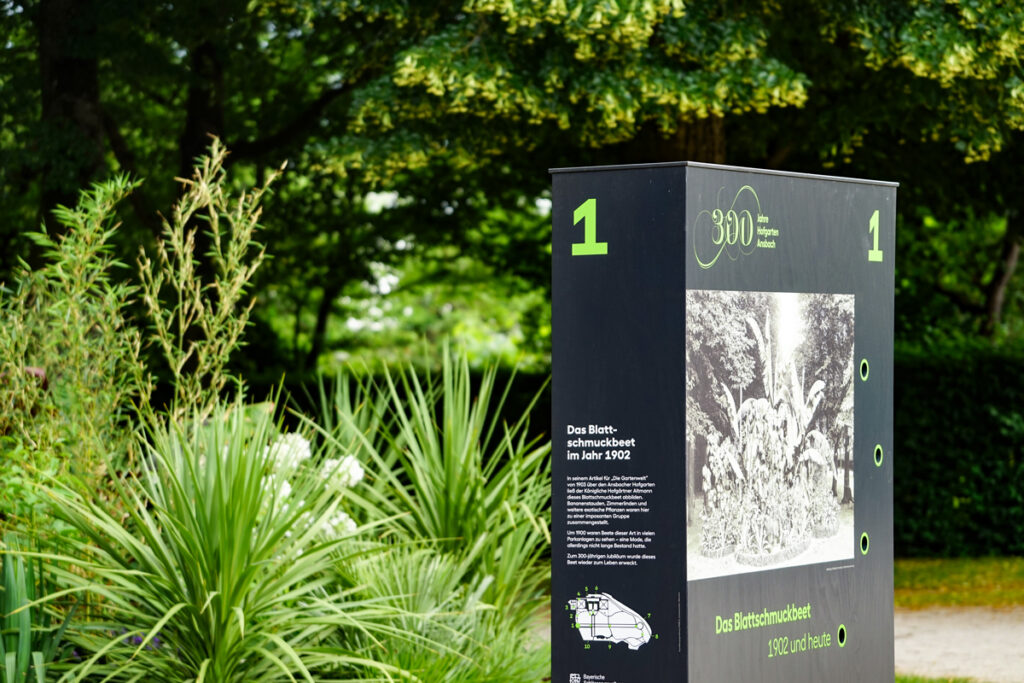 300 Jahre Hofgarten Ansbach Ausstellungstafel 1